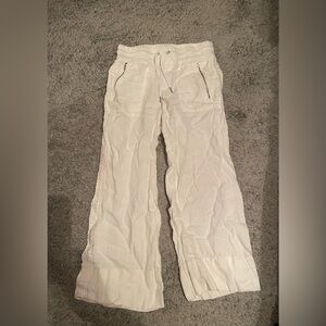 White Athleta Cabo Linen Wide leg pants. Size:2